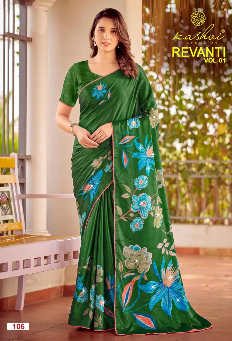 Revanti Vol 1 By Kashvi Tesla Digital Printed Saree 